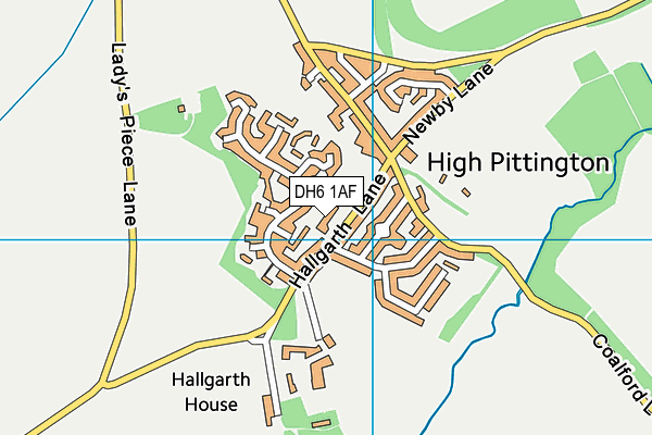 DH6 1AF map - OS VectorMap District (Ordnance Survey) DH6 1AF map - OS VectorMap District (Ordnance Survey)