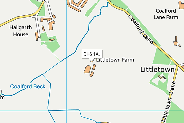 DH6 1AJ map - OS VectorMap District (Ordnance Survey) DH6 1AJ map - OS VectorMap District (Ordnance Survey)