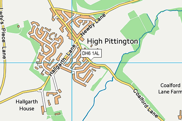 DH6 1AL map - OS VectorMap District (Ordnance Survey) DH6 1AL map - OS VectorMap District (Ordnance Survey)
