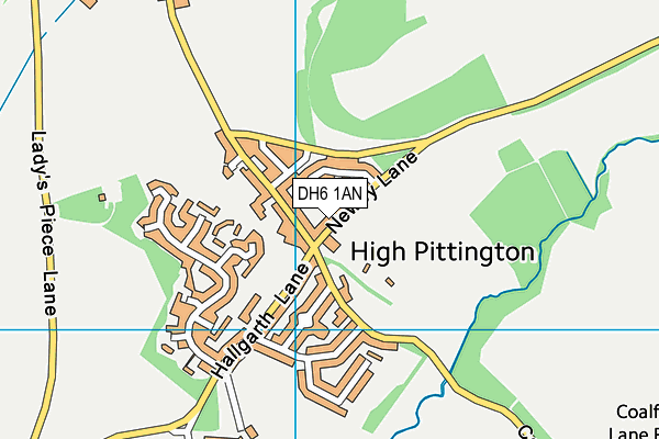 DH6 1AN map - OS VectorMap District (Ordnance Survey) DH6 1AN map - OS VectorMap District (Ordnance Survey)