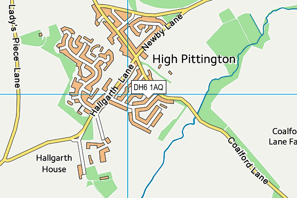 DH6 1AQ map - OS VectorMap District (Ordnance Survey) DH6 1AQ map - OS VectorMap District (Ordnance Survey)