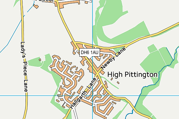 DH6 1AU map - OS VectorMap District (Ordnance Survey) DH6 1AU map - OS VectorMap District (Ordnance Survey)