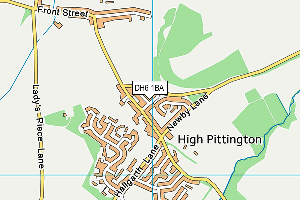DH6 1BA map - OS VectorMap District (Ordnance Survey) DH6 1BA map - OS VectorMap District (Ordnance Survey)
