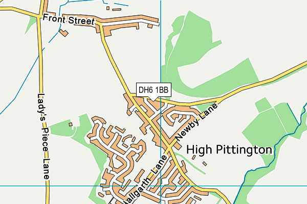 DH6 1BB map - OS VectorMap District (Ordnance Survey) DH6 1BB map - OS VectorMap District (Ordnance Survey)