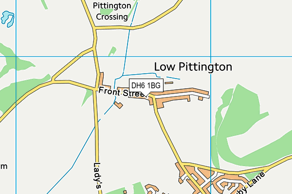 DH6 1BG map - OS VectorMap District (Ordnance Survey) DH6 1BG map - OS VectorMap District (Ordnance Survey)