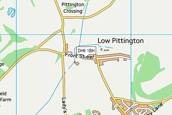 DH6 1BH map - OS VectorMap District (Ordnance Survey) DH6 1BH map - OS VectorMap District (Ordnance Survey)