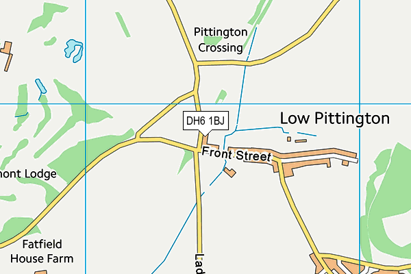 DH6 1BJ map - OS VectorMap District (Ordnance Survey) DH6 1BJ map - OS VectorMap District (Ordnance Survey)