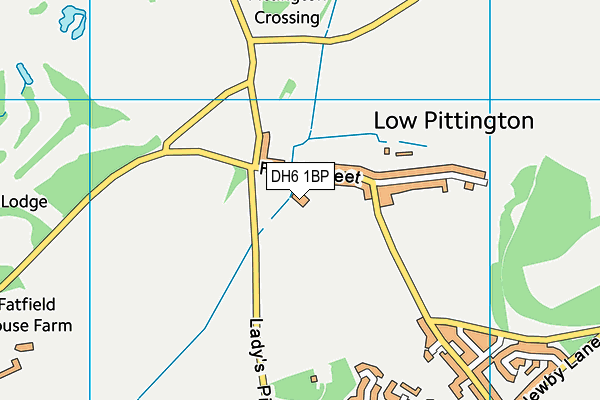 DH6 1BP map - OS VectorMap District (Ordnance Survey) DH6 1BP map - OS VectorMap District (Ordnance Survey)