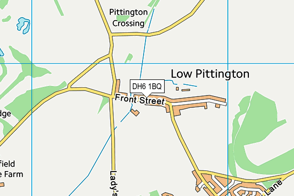 DH6 1BQ map - OS VectorMap District (Ordnance Survey) DH6 1BQ map - OS VectorMap District (Ordnance Survey)