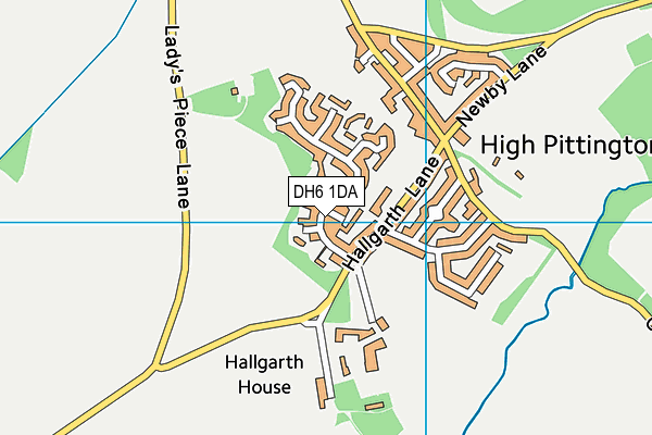 DH6 1DA map - OS VectorMap District (Ordnance Survey) DH6 1DA map - OS VectorMap District (Ordnance Survey)