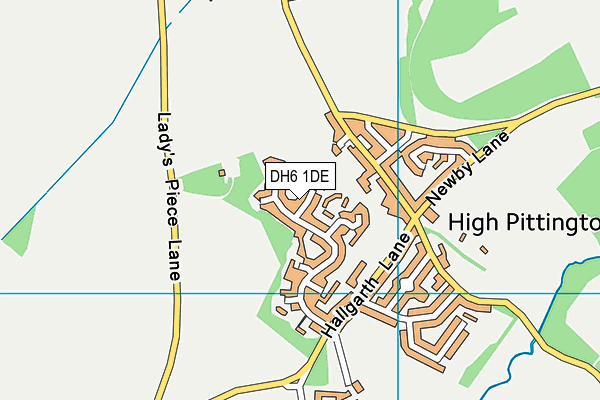 DH6 1DE map - OS VectorMap District (Ordnance Survey) DH6 1DE map - OS VectorMap District (Ordnance Survey)
