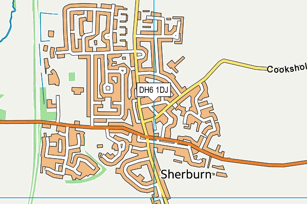 DH6 1DJ map - OS VectorMap District (Ordnance Survey) DH6 1DJ map - OS VectorMap District (Ordnance Survey)
