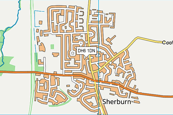 DH6 1DN map - OS VectorMap District (Ordnance Survey) DH6 1DN map - OS VectorMap District (Ordnance Survey)