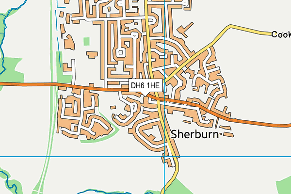 DH6 1HE map - OS VectorMap District (Ordnance Survey) DH6 1HE map - OS VectorMap District (Ordnance Survey)