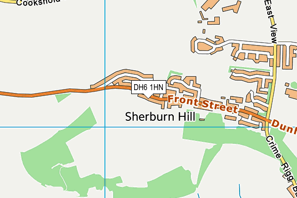 DH6 1HN map - OS VectorMap District (Ordnance Survey)