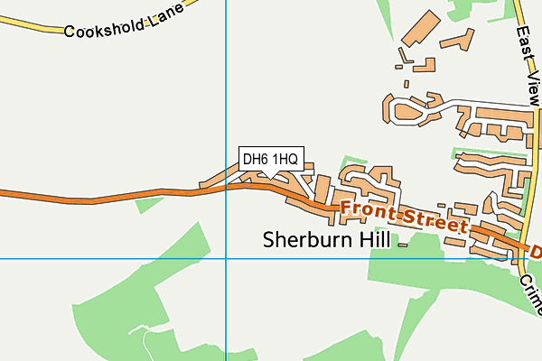 DH6 1HQ map - OS VectorMap District (Ordnance Survey)