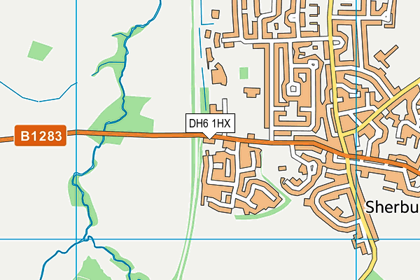DH6 1HX map - OS VectorMap District (Ordnance Survey) DH6 1HX map - OS VectorMap District (Ordnance Survey)