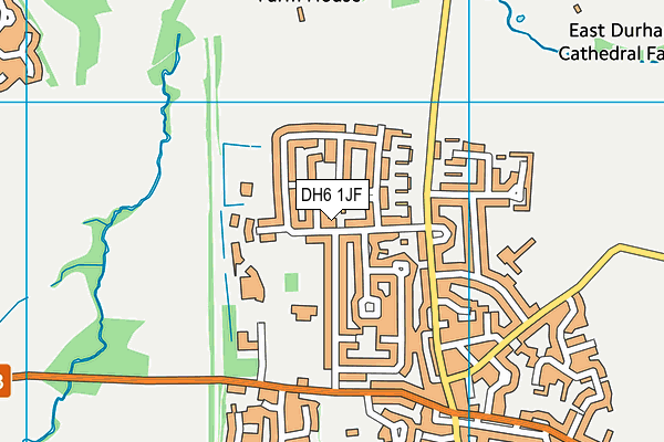 DH6 1JF map - OS VectorMap District (Ordnance Survey) DH6 1JF map - OS VectorMap District (Ordnance Survey)