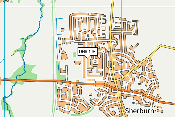 DH6 1JR map - OS VectorMap District (Ordnance Survey) DH6 1JR map - OS VectorMap District (Ordnance Survey)