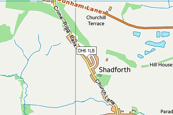 DH6 1LB map - OS VectorMap District (Ordnance Survey) DH6 1LB map - OS VectorMap District (Ordnance Survey)