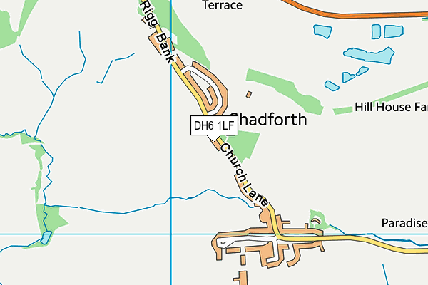 DH6 1LF map - OS VectorMap District (Ordnance Survey) DH6 1LF map - OS VectorMap District (Ordnance Survey)