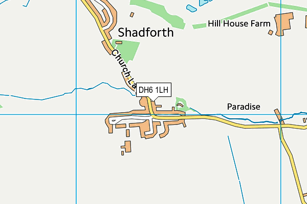 DH6 1LH map - OS VectorMap District (Ordnance Survey) DH6 1LH map - OS VectorMap District (Ordnance Survey)
