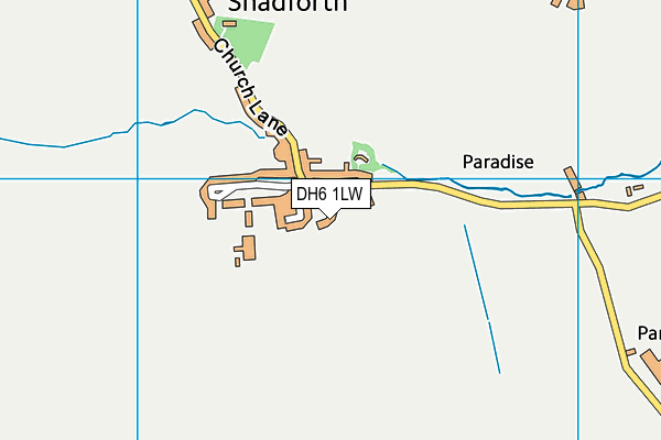 DH6 1LW map - OS VectorMap District (Ordnance Survey) DH6 1LW map - OS VectorMap District (Ordnance Survey)