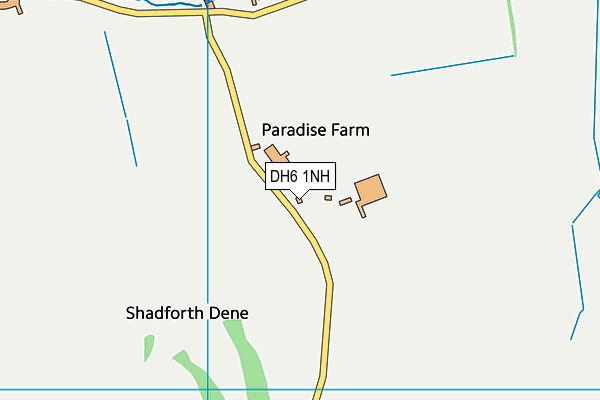 DH6 1NH map - OS VectorMap District (Ordnance Survey) DH6 1NH map - OS VectorMap District (Ordnance Survey)