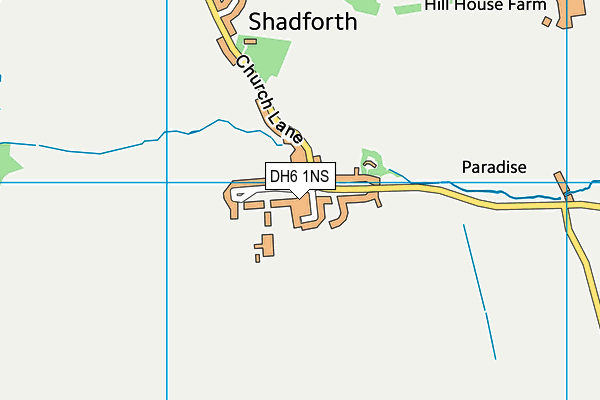DH6 1NS map - OS VectorMap District (Ordnance Survey)