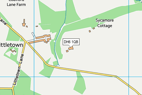 DH6 1QB map - OS VectorMap District (Ordnance Survey) DH6 1QB map - OS VectorMap District (Ordnance Survey)