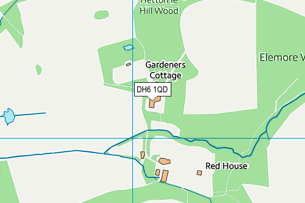 DH6 1QD map - OS VectorMap District (Ordnance Survey) DH6 1QD map - OS VectorMap District (Ordnance Survey)