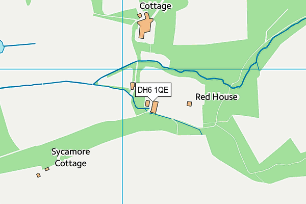 DH6 1QE map - OS VectorMap District (Ordnance Survey) DH6 1QE map - OS VectorMap District (Ordnance Survey)