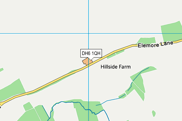 DH6 1QH map - OS VectorMap District (Ordnance Survey) DH6 1QH map - OS VectorMap District (Ordnance Survey)