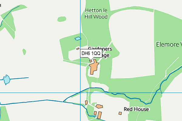 DH6 1QQ map - OS VectorMap District (Ordnance Survey) DH6 1QQ map - OS VectorMap District (Ordnance Survey)