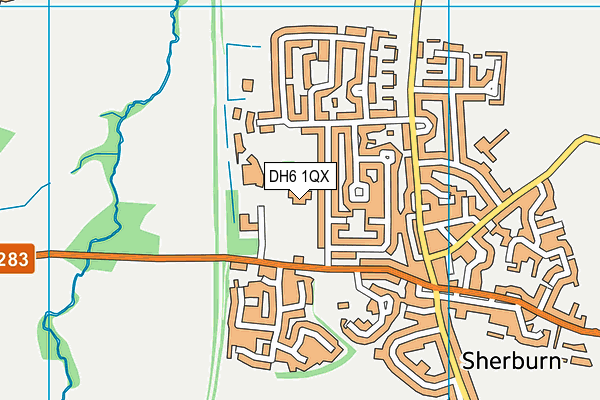 DH6 1QX map - OS VectorMap District (Ordnance Survey) DH6 1QX map - OS VectorMap District (Ordnance Survey)