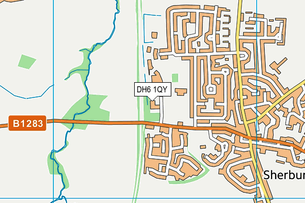 DH6 1QY map - OS VectorMap District (Ordnance Survey) DH6 1QY map - OS VectorMap District (Ordnance Survey)