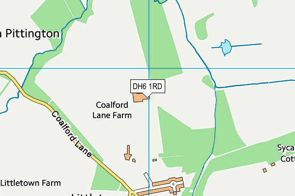 DH6 1RD map - OS VectorMap District (Ordnance Survey)