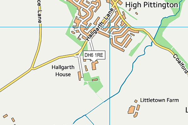 DH6 1RE map - OS VectorMap District (Ordnance Survey) DH6 1RE map - OS VectorMap District (Ordnance Survey)
