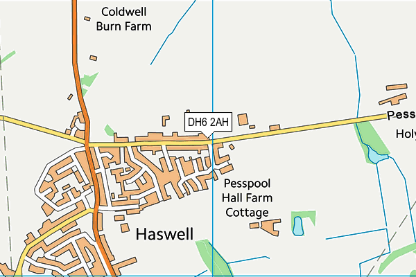 DH6 2AH map - OS VectorMap District (Ordnance Survey) DH6 2AH map - OS VectorMap District (Ordnance Survey)