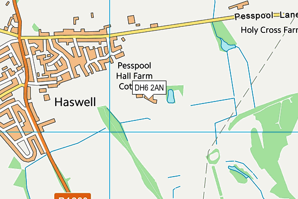 DH6 2AN map - OS VectorMap District (Ordnance Survey) DH6 2AN map - OS VectorMap District (Ordnance Survey)