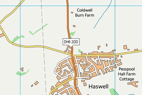 DH6 2DD map - OS VectorMap District (Ordnance Survey) DH6 2DD map - OS VectorMap District (Ordnance Survey)