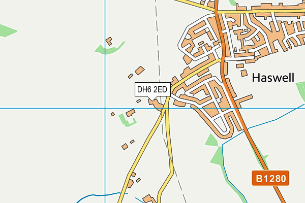 DH6 2ED map - OS VectorMap District (Ordnance Survey) DH6 2ED map - OS VectorMap District (Ordnance Survey)