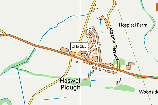 DH6 2EJ map - OS VectorMap District (Ordnance Survey) DH6 2EJ map - OS VectorMap District (Ordnance Survey)