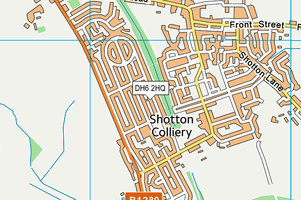 DH6 2HQ map - OS VectorMap District (Ordnance Survey) DH6 2HQ map - OS VectorMap District (Ordnance Survey)