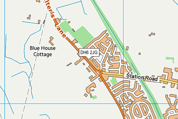 DH6 2JG map - OS VectorMap District (Ordnance Survey) DH6 2JG map - OS VectorMap District (Ordnance Survey)