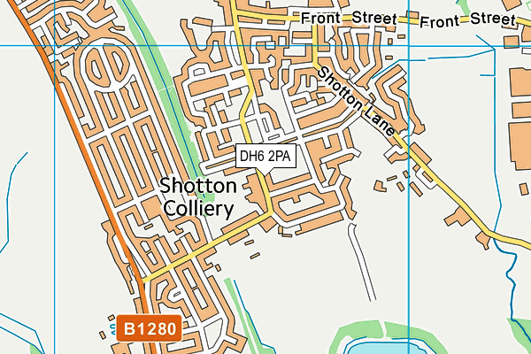 DH6 2PA map - OS VectorMap District (Ordnance Survey) DH6 2PA map - OS VectorMap District (Ordnance Survey)
