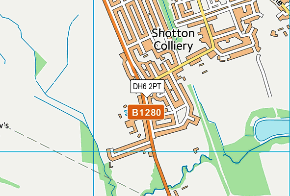 DH6 2PT map - OS VectorMap District (Ordnance Survey) DH6 2PT map - OS VectorMap District (Ordnance Survey)