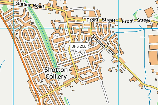 DH6 2QJ map - OS VectorMap District (Ordnance Survey) DH6 2QJ map - OS VectorMap District (Ordnance Survey)