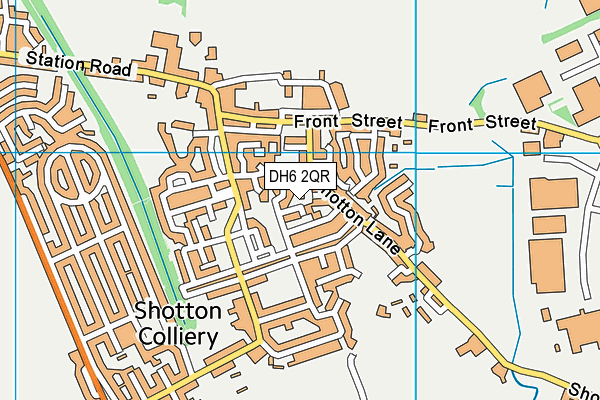 DH6 2QR map - OS VectorMap District (Ordnance Survey) DH6 2QR map - OS VectorMap District (Ordnance Survey)