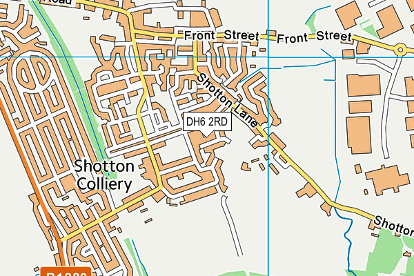 DH6 2RD map - OS VectorMap District (Ordnance Survey) DH6 2RD map - OS VectorMap District (Ordnance Survey)